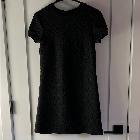 Zara Dresses & Skirts - ZARA Woman Black Textured Knit Short-Sleeve Mini Dress – Size XS